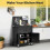 132cm Heavy Duty Garage Workbench with Pegboard & Drawers 6