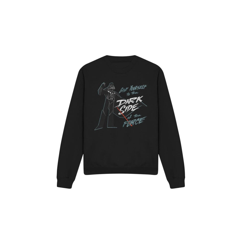 Star Wars (M, ) Unisex Adult Give Yourself To The Darkside Sweatshirt Black