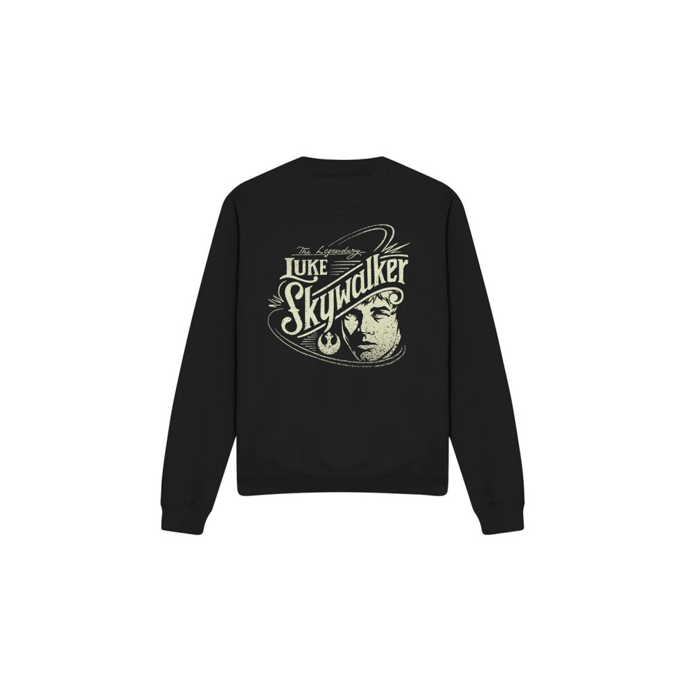 Star Wars (L, ) Unisex Adult Skywalker War Hero Sweatshirt Black