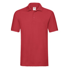 (XXL, Red) Fruit of the Loom Unisex Adult Premium Polo Shirt