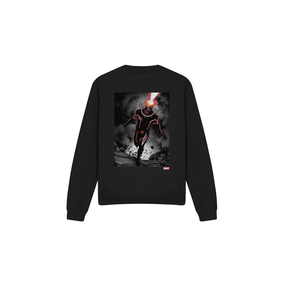 Marvel (M, Black) Unisex Adult X-Men Cyclops Blast Sweatshirt