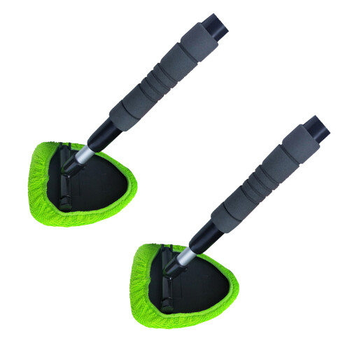 4Stk Auto Windshield Cleaner Grün Mit 180 Swivel Und Langem