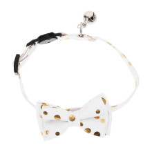 4Stk Katzenhalsband Weiß Mit Schleife Abnehmbar Und Verstellbar