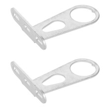 6Pièces Support Panier Argenté Fixation Stable