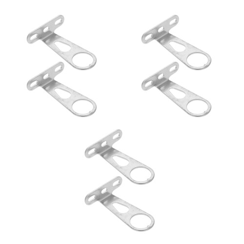 6Pièces Support Panier Argenté Fixation Stable 2