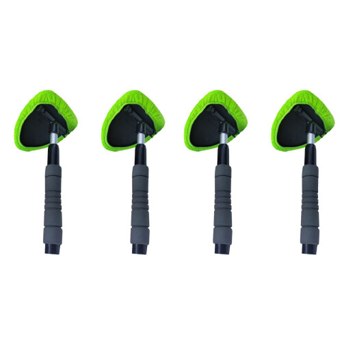 4Stk Auto Windshield Cleaner Grün Mit 180 Swivel Und Langem 2