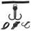 2Pièces Crochets Multifonctionnels Pour Poussette Caddie Noir 11