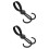 2Pièces Crochets Multifonctionnels Pour Poussette Caddie Noir 7