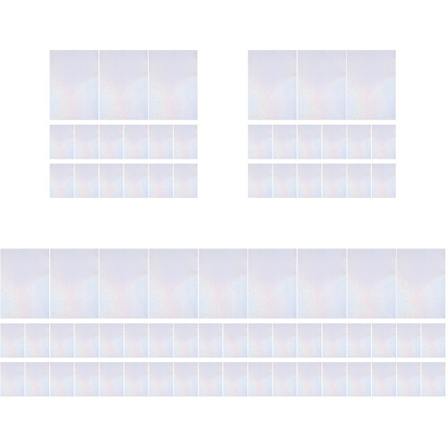 50Sheets Multi-Functional White Pet Holographic Self Adhesive Film 1
