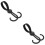 2Pièces Crochets Multifonctionnels Pour Poussette Caddie Noir 8