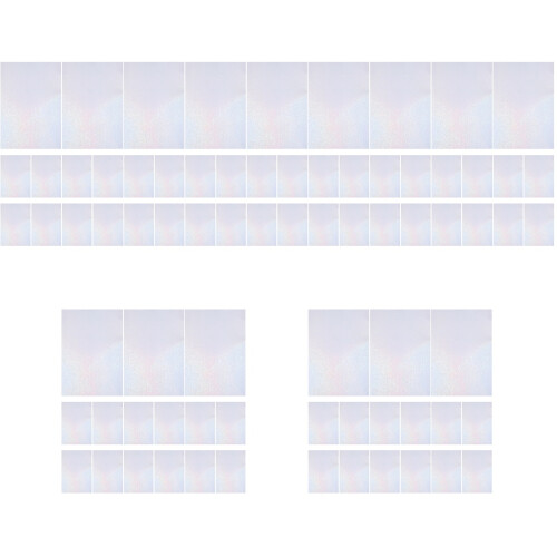 50Sheets Multi-Functional White Pet Holographic Self Adhesive Film 2