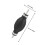 Siphon Manuelle Noire Plastique Inox Pour 2