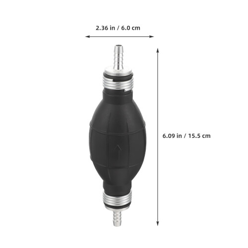 Siphon Manuelle Noire Plastique Inox Pour 2