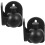 10Ensembles Support Mural Enceinte Acier Durable Noir 1