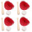 4Ensembles Mini Ballon Baseball Miniature Rouge ABS Accessoires Maison 7