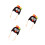 3Pièces Chapeaux Bébé Multicolores Tricot Hiver 10