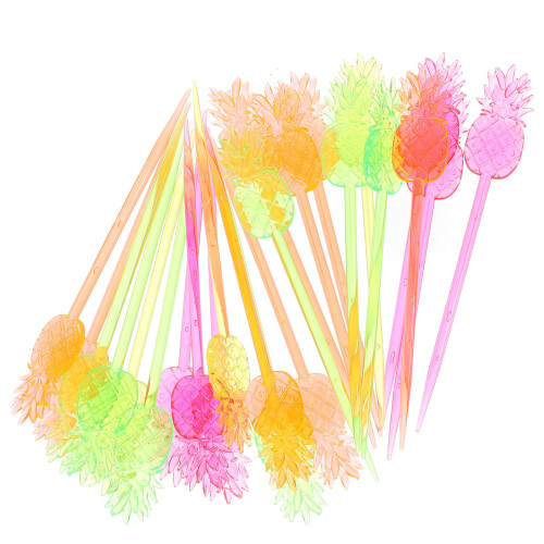 200Pièces Piques Fruits Décoratives Multicolores Pour