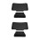 2Sets Shock Resistant Motorcycle Backrest Pads Sponge Cushion 6