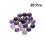 60Pièces Cabochons Cristal Violet Pour Décoration Bijouterie 11