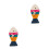 2Pièces Griffoir Chat Sisal Coloré Jeu Pour 3