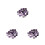 60Pièces Cabochons Cristal Violet Pour Décoration Bijouterie 10