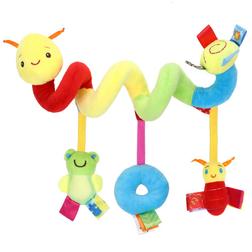 2Pièces Jouets Poussette Bébé Multicolores Spirale Hochet