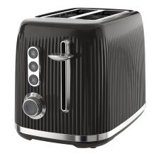 Breville Bold 2 Slice Toaster with HighLift Wide Slots Black Silver Chro