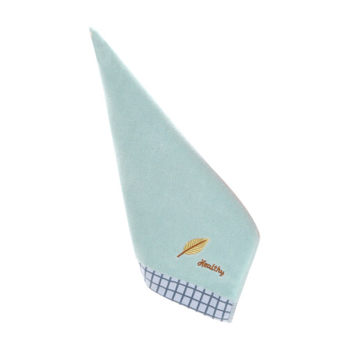 2Pièces Serviettes Et Mains Vertes En Coton Confortable 1