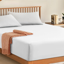 My Home Store Cotton Fitted Sheets King Size -