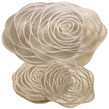 2Ensembles Kits De Ensembles Table Sous-Verres Vinyle Style Rose