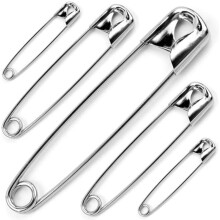 JKG 50 x SAFETY PINS Assorted Sizes  Small Medium Large Safety Pins For Cl