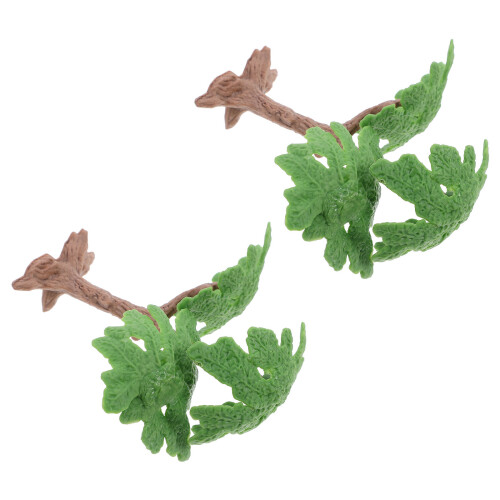 6 Pcs Realistic Ginkgo Tree Models For Sand Table Train Scenery