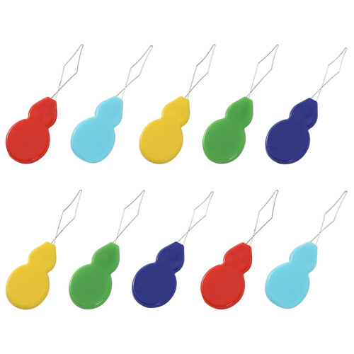 10 pcs Needle Threaders Brass Wire Gourd Shaped Plastic Needle Thread