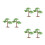6 Pcs Realistic Ginkgo Tree Models For Sand Table Train Scenery 3