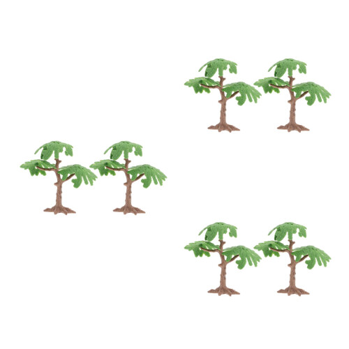 6 Pcs Realistic Ginkgo Tree Models For Sand Table Train Scenery 2