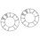 2Pièces Accessoires Roues Camion Aluminium Robustes Argent 6