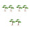 6 Pcs Realistic Ginkgo Tree Models For Sand Table Train Scenery 7