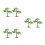 6 Pcs Realistic Ginkgo Tree Models For Sand Table Train Scenery 8