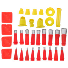 1Ensemble Kit Finition Mastic Inox Et Caoutchouc Multi Usage Précis