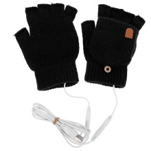 3Paires Chauffants USB Fourrure Hiver Cyclisme Et Conduite