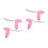 4Pièces Levier Enfant Rose Aluminium ABS Réactif Durable 5