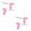 4Pièces Levier Enfant Rose Aluminium ABS Réactif Durable 8