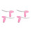 4Pièces Levier Enfant Rose Aluminium ABS Réactif Durable 3