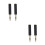 4Pièces Adaptateurs Audio Cuivre Téléphone Noir 5
