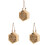 3Pièces Suspendue En Bois Beige Multifonction Pour 4