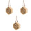 3Pièces Suspendue En Bois Beige Multifonction Pour 5