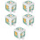 5Pièces Cube Éducatif Durable Vert Clair Pour Compétences Manuelles 8