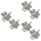 6Pièces Clips Marqueurs Golf En Aluminium Pour Décoration 7