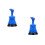 2Pièces Petit Déboucheur ABS Bleu Portable Pour Évier Douche 8