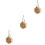 3Pièces Suspendue En Bois Beige Multifonction Pour 7
